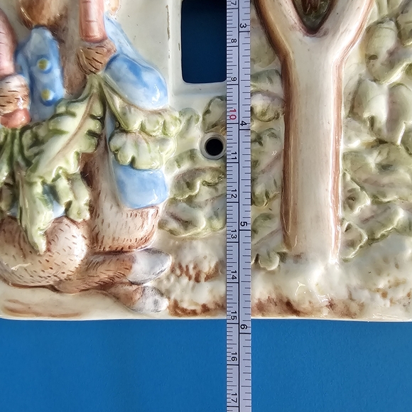 Charming Ceramic Light Switch Cover with Rabbit and Bird Design 1996 - Picture 2 of 4